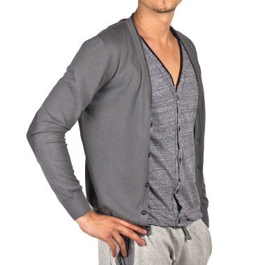 Cardigan Virtus Paletre colore Grigio