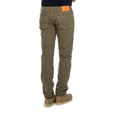 Pantalone US Polo verde e marrone a...