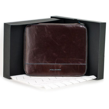 Custodia per Ipad Pquadro Marrone e...